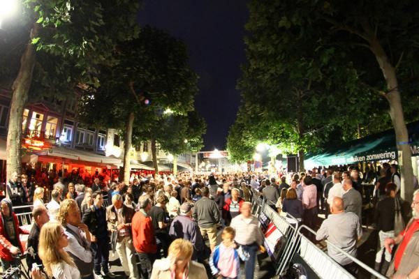 The streets were packed full of spectators.