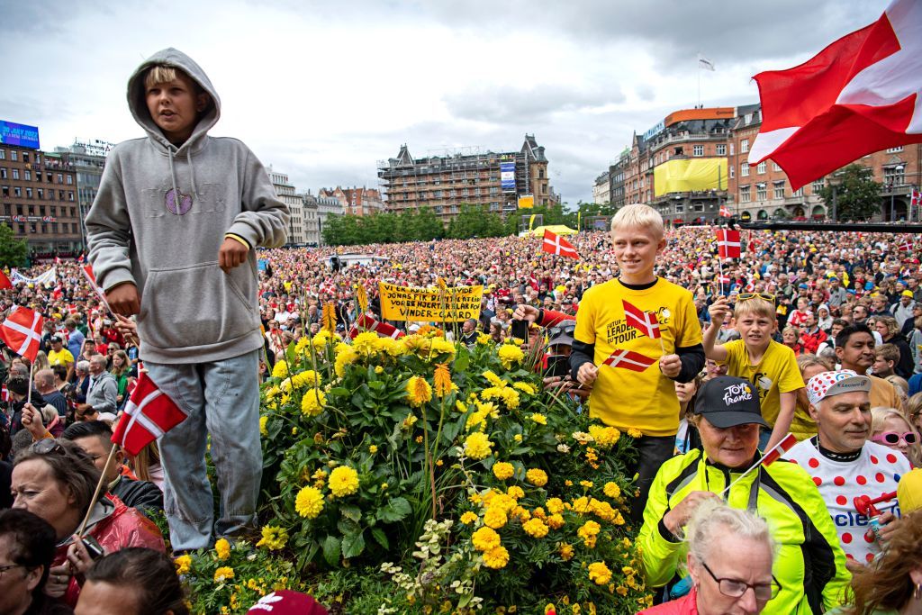 Jonas Vingegaard - the Tour de France 2022 champion - is welcomed back to Denmark in a huge celebration in Copenhagen