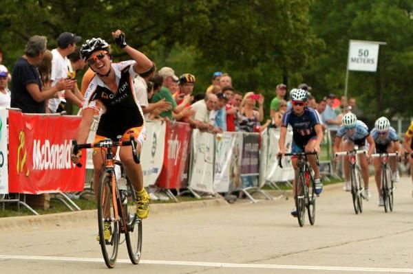 Jade Wilcoxson (Optum p/b Kelly Benefit Strategies) wins stage two at the Tour of Elk Grove