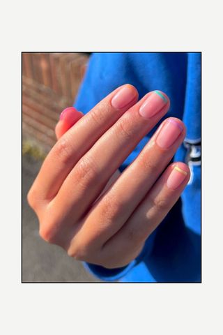 Alyx Lippiatt's minimal French nail trend 2024