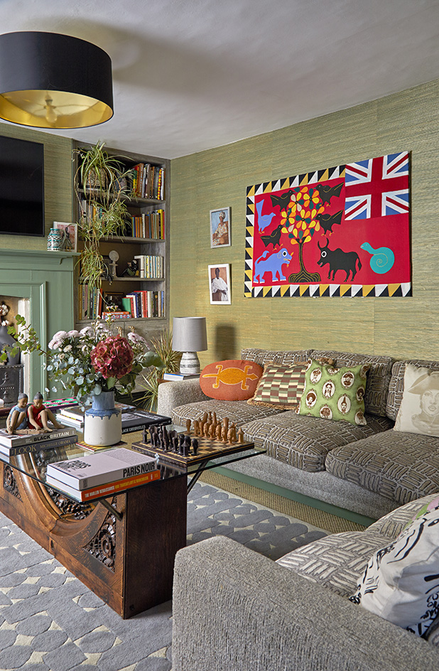 'House Proud' book Kemi Lawson - Living room of Cottage Noir