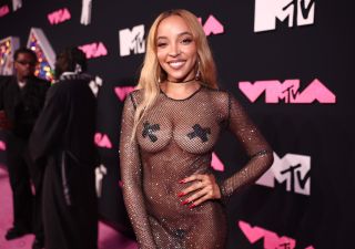 NEWARK, NEW JERSEY - SEPTEMBER 12: Tinashe attends the 2023 MTV Video Music Awards at Prudential Center on September 12, 2023 in Newark, New Jersey.