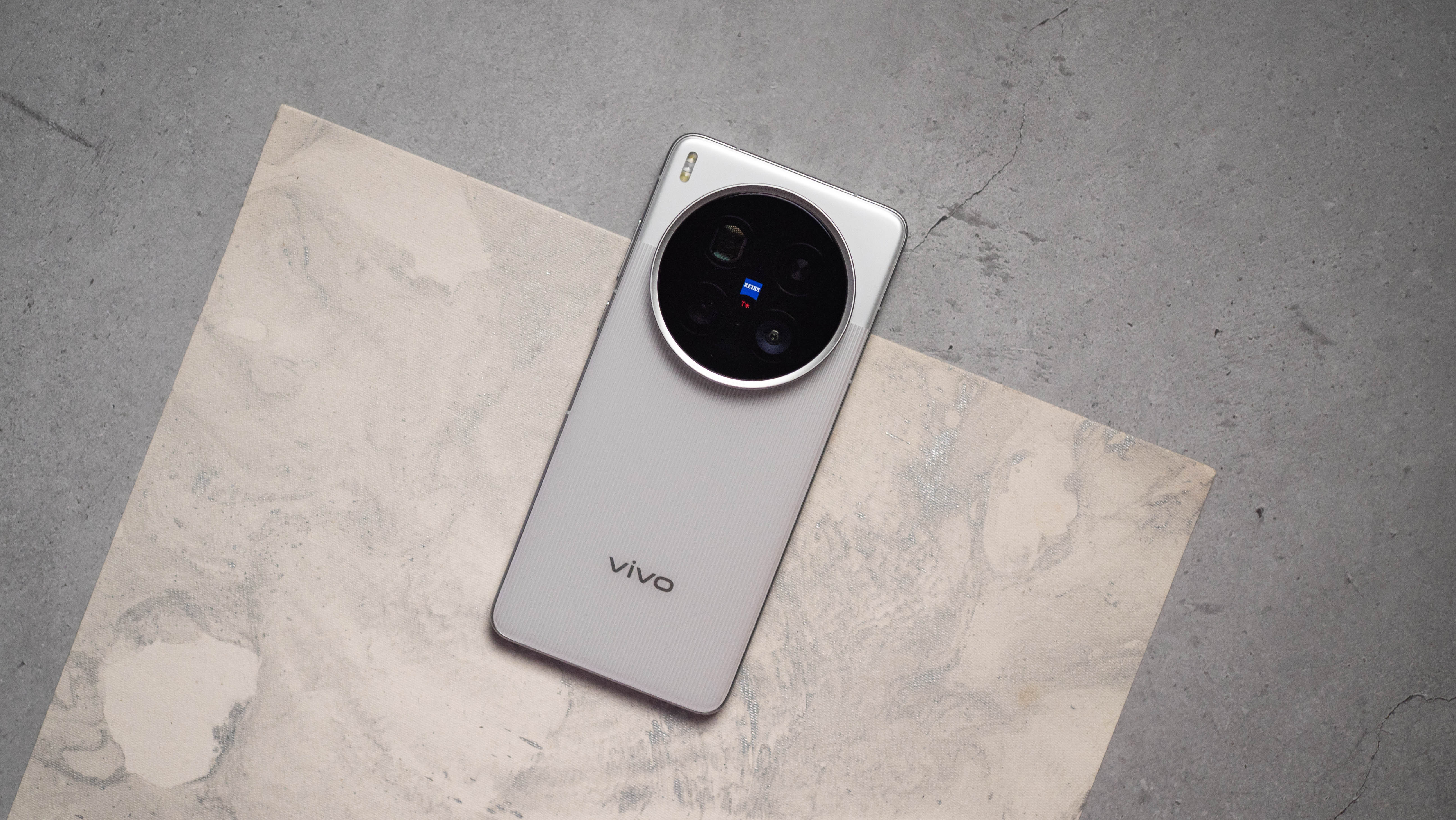 Vivo X200 Ultra back view against a grey background