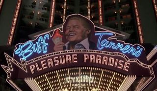 Back to the Future Part II Biff's casino sign