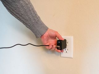 3 Plugging In Aukey Wall Charger