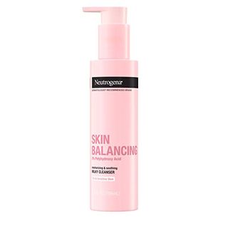 Neutrogena Skin Balancing Milky Cleanser With 2% Polyhydroxy Acid on a white background