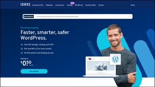 IONOS WordPress hosting homepage