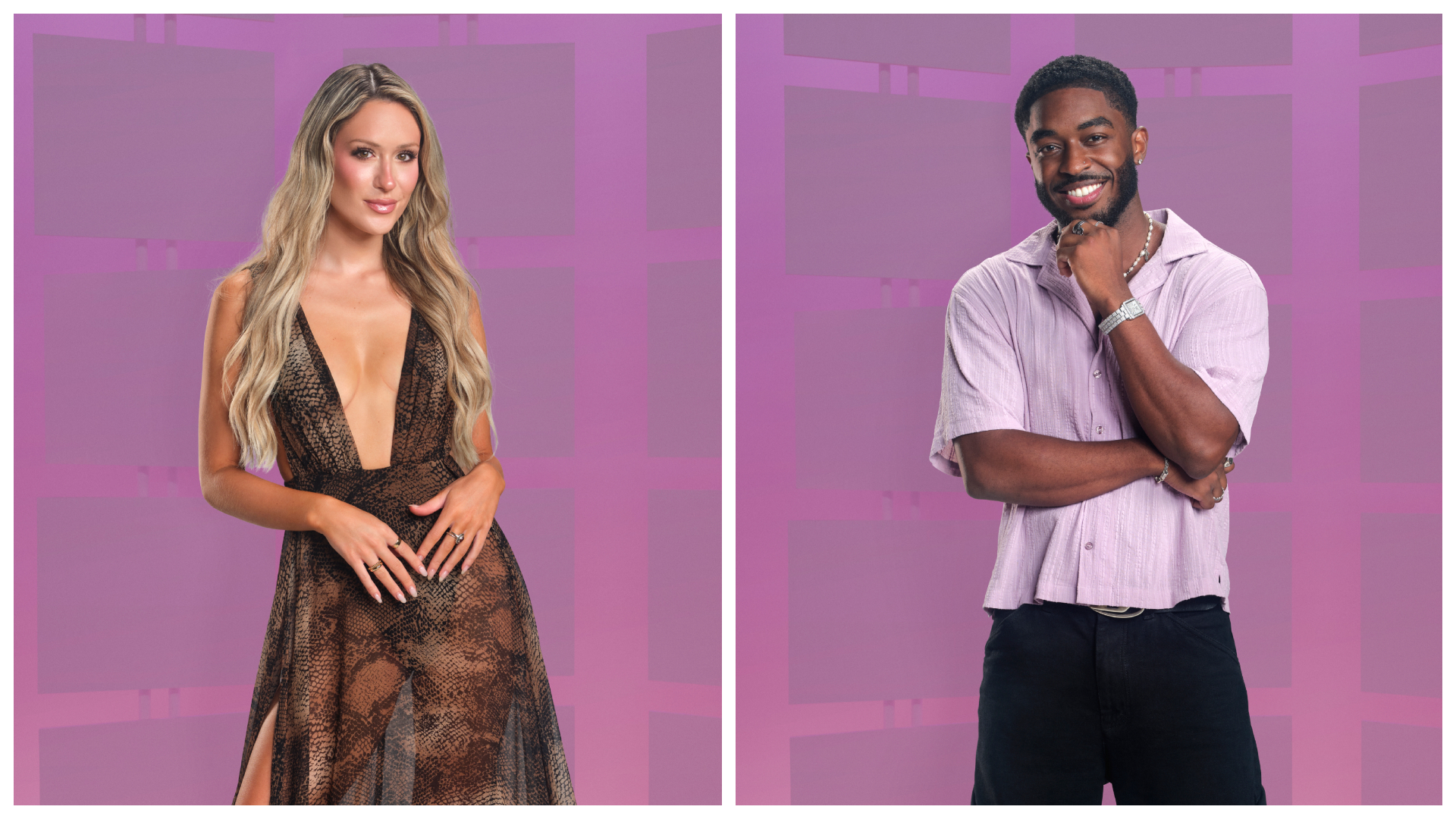 A split image of Rachel Recchia and Ray Gantt from &#039;Perfect Match&#039; season 3.