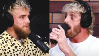 Jake and Logan Paul split image