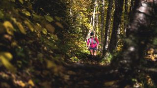 trail running in fall