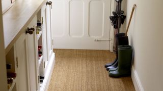coir flooring in hallway