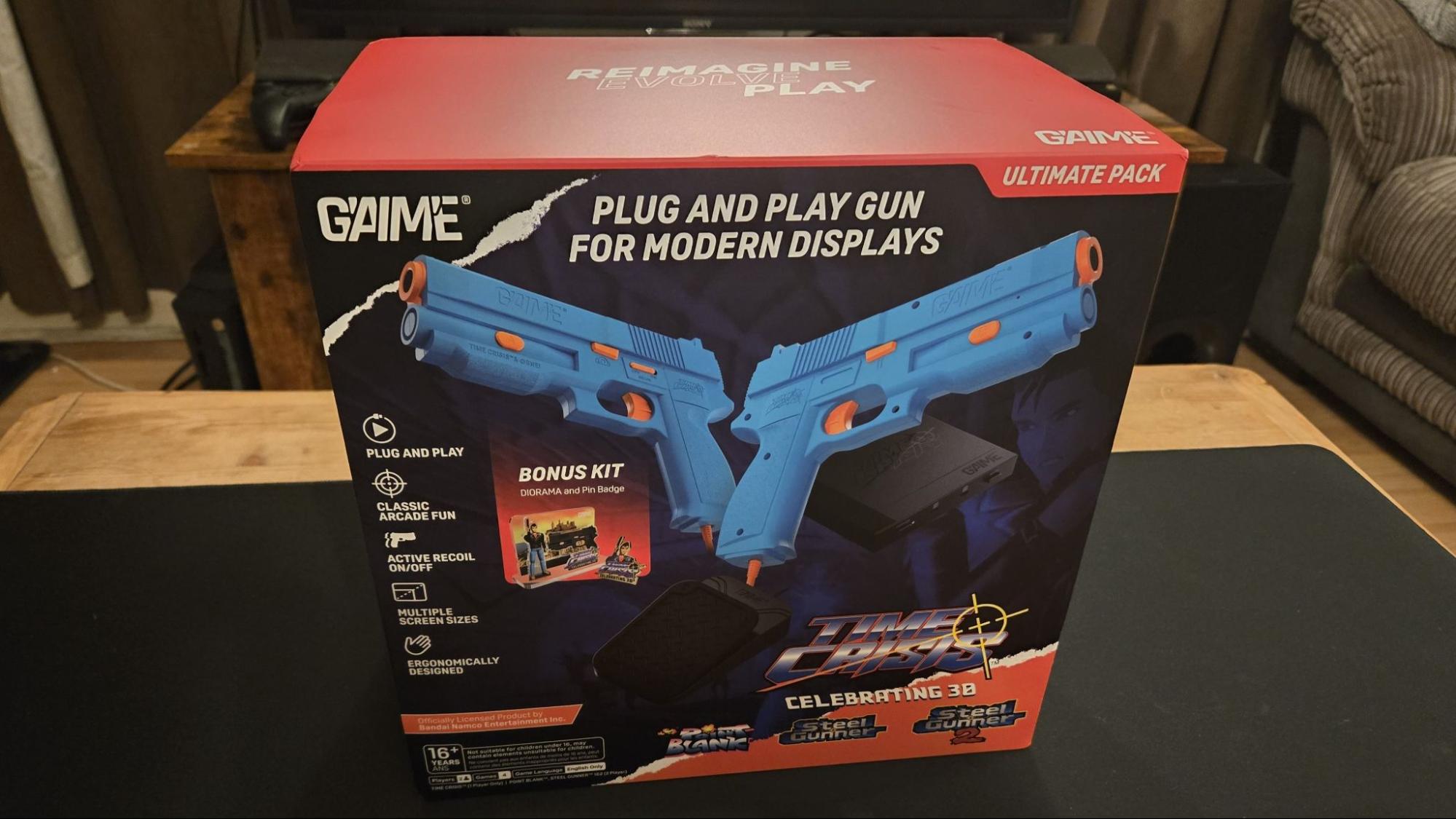 لعبة G&rsquo;AIM&rsquo;E للذكرى الثلاثين للعبة Time Crisis Light Gun