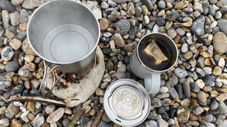 Petromax Stove Cup / Cooking Mug on the boil