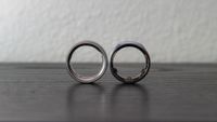 The Oura Ring 4 next to the Oura Ring Gen 3