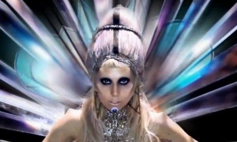 While Lady Gaga&amp;#039;s new video does not stint on outrageousness, it still falls short of her previous work, says one commentator.