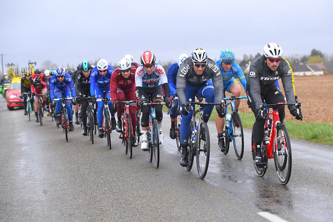 Germans John Degenkolb and Marcel Kittel in the peloton