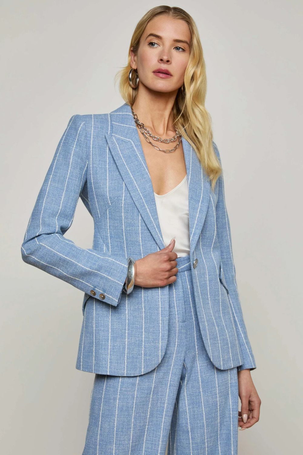 L'agence Chamberlain Pinstriped Blazer