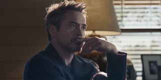 Tony Stark holograph Avengers Endgame Robert Downey jr.