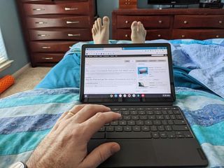 Lenovo Chromebook Duet Laptop Mode 2