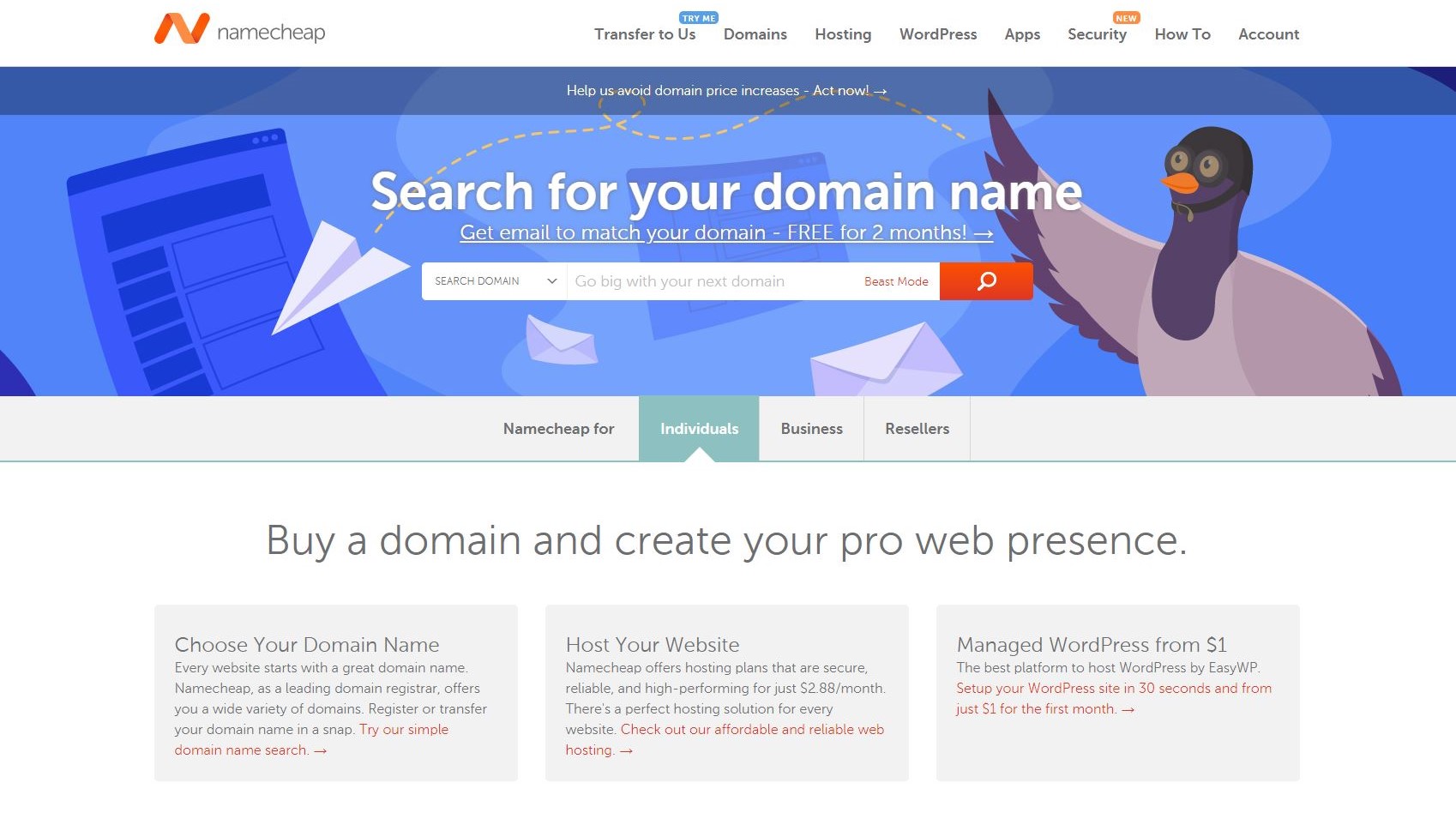 Namecheap best web hosting