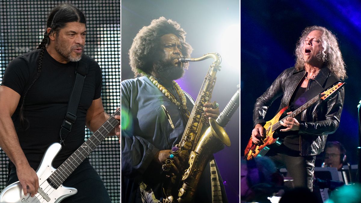 Robert Trujillo, Kamasi Washington and Kirk Hammett