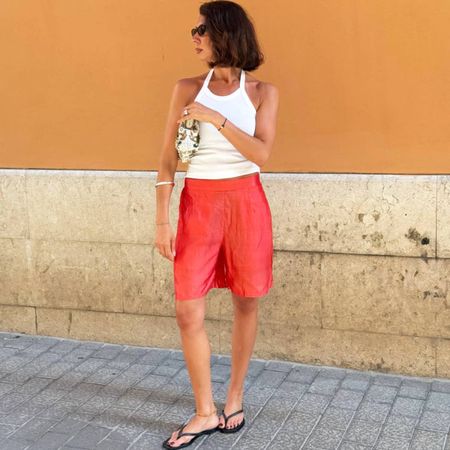 Shorts and flip flops