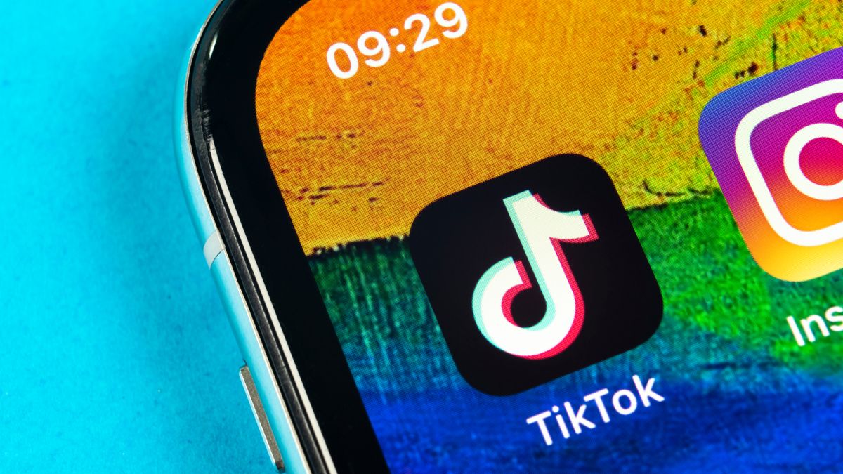 TikTok app on an iPhone