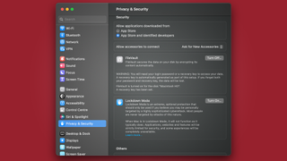 macOS Ventura lockdown mode
