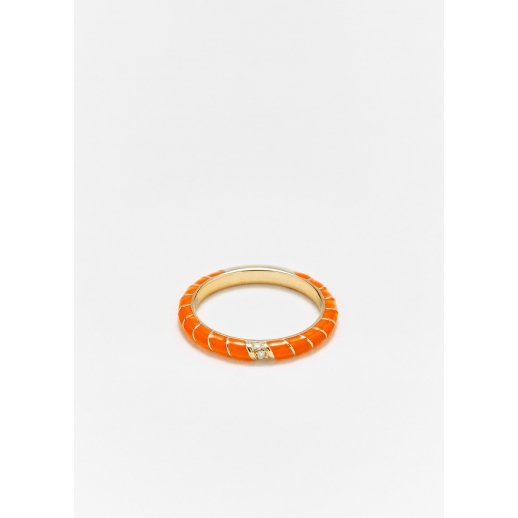 Mini Alliance Torsade Email Orange or Jaune