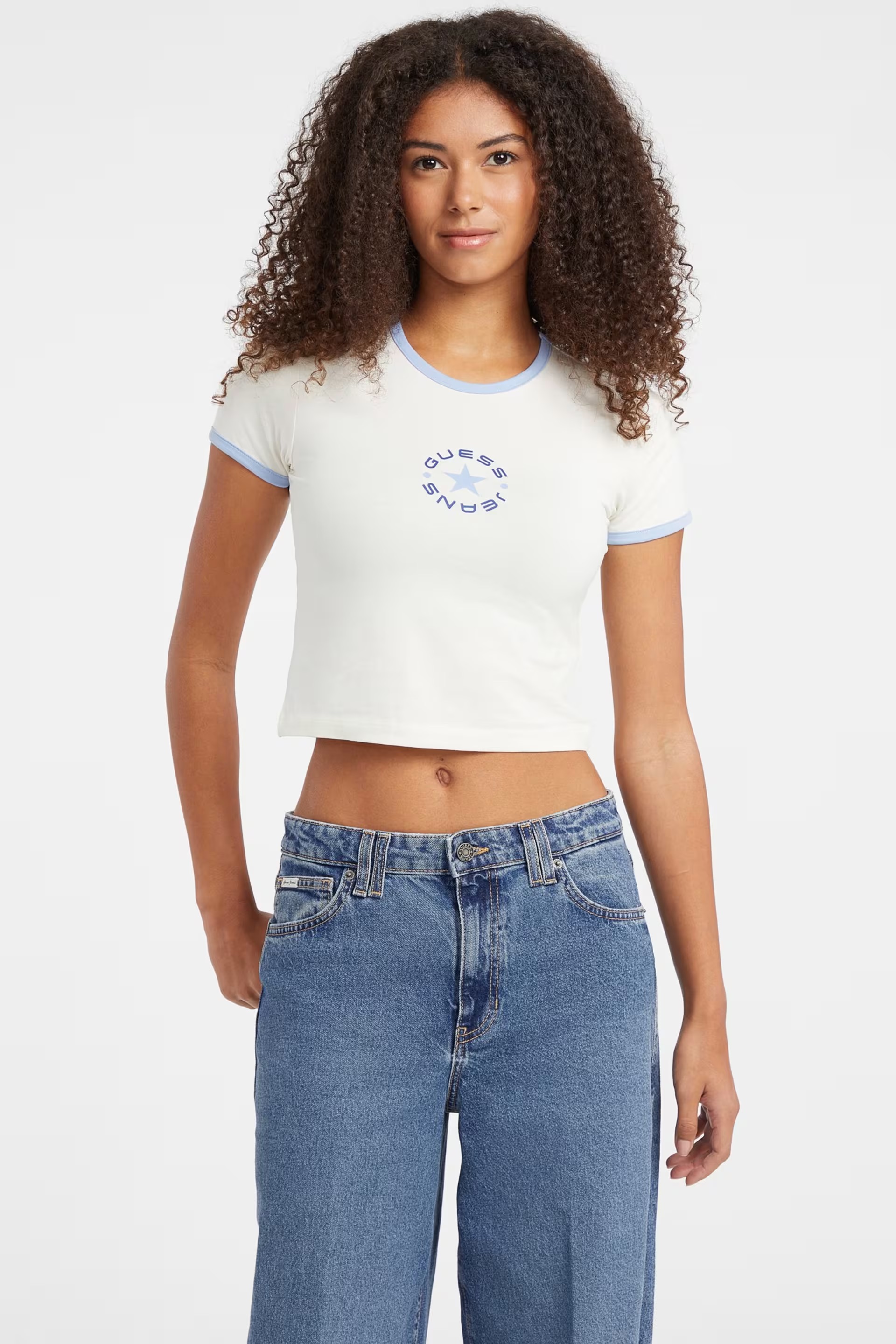 Guess Jeans, Baby Star Logo Ringer Tee