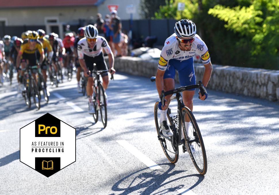 Julian Alaphilippe attack during the 107th Tour de France 2020 Stage 2 a 186km stage from Nice Haut Pays to Nice TDF2020 LeTour on August 30 2020 in Nice France Photo by Tim de WaeleGetty Images