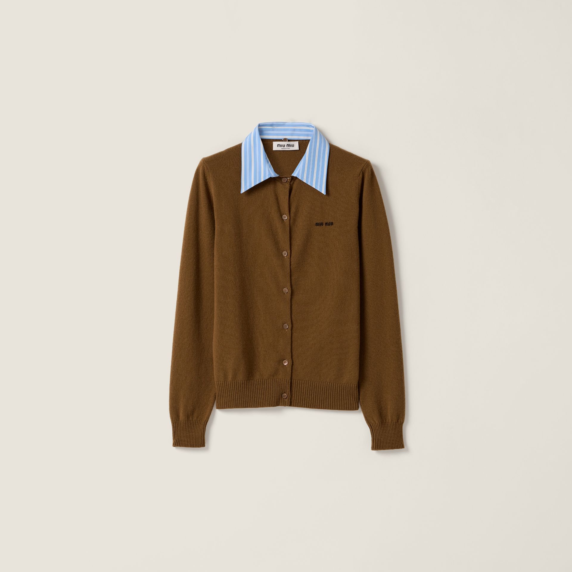 Cashmere Cardigan With Collar