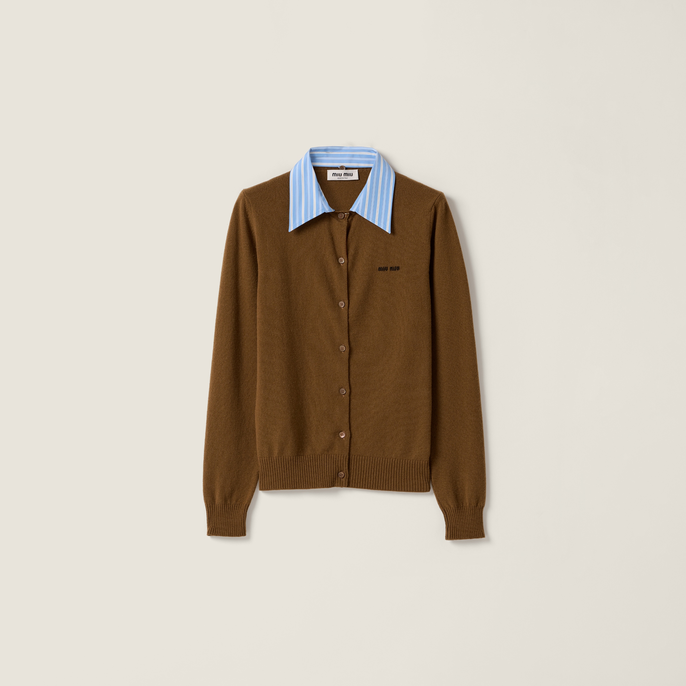 Cashmere Cardigan With Collar