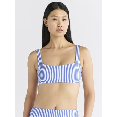Free Assembly Women's and Women's Plus Size Square Neck Bikini Top, Sizes Xs-1x