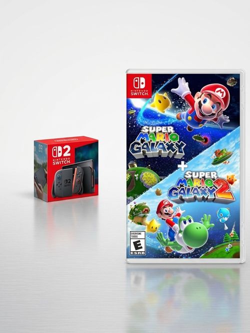 Nintendo Switch 2 System With Super Mario Galaxy + Super Mario Galaxy 2 Bundle