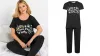 Yours Clothing Positive Vibes Wide Leg Set