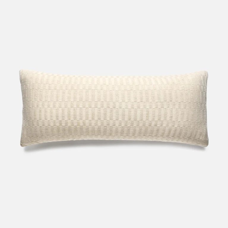 Checkerboard lumbar pillow