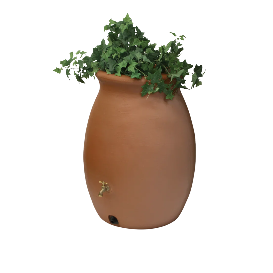 August Grove® Bournon 50 Gal. Plastic Dual Overflow Rain Barrel & Reviews | Wayfair