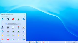 The ChromeOS home screen showing the launcher