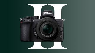 Nikon Z50 II – A Nikon Z50 camera with the Roman numerals &quot;II&quot; begind it