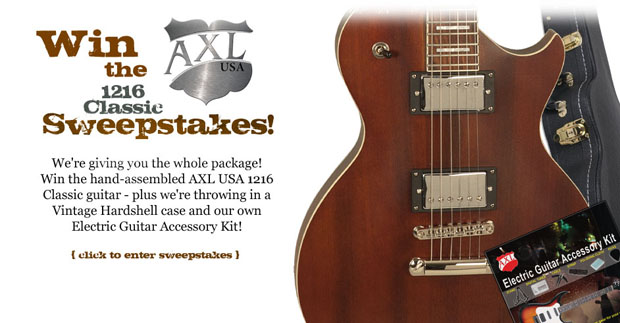 AXL Guitars Announces AXL USA 1216 Classic Sweepstakes Guitar World