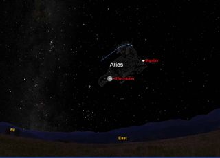 November Full Moon Sky Map