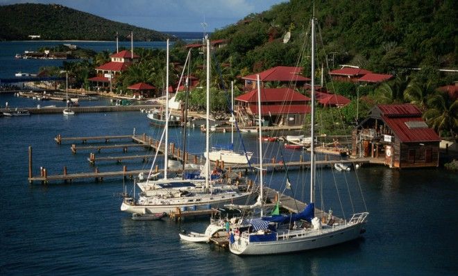 Behind this idyllic scene on the British Virgin Isle of Virgin Gorda, is a trove of offshore money.