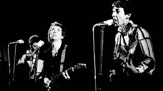 The Buzzcocks live in 1978: [From left] Garth Smith, Pete Shelley, Steve Diggle