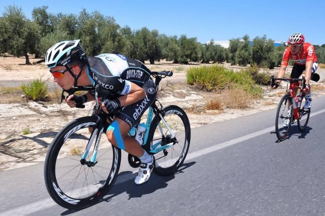 Tony Martin (Omega Pharma-Quick Step) getting aero