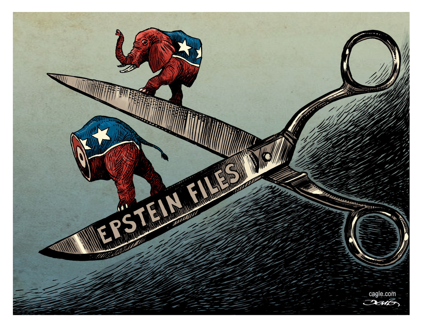 Political cartoon