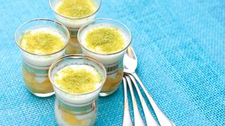 Lime and mango mousse