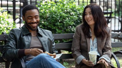 Donald Glover and Maya Erskine in Amazon Prime Video series Mr. & Mrs. Smith 