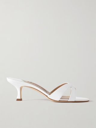 MANOLO BLAHNIK, Callamu 50 Patent Leather Mules