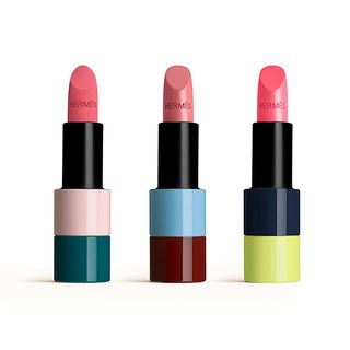 Hermes lipsticks in ROSE OMBRÉ, ROSE POMMETTE, and ROSE NUIT